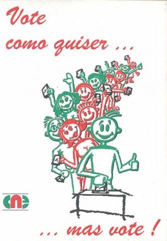 Autocolante - Eleição da Assembleia da República/1995